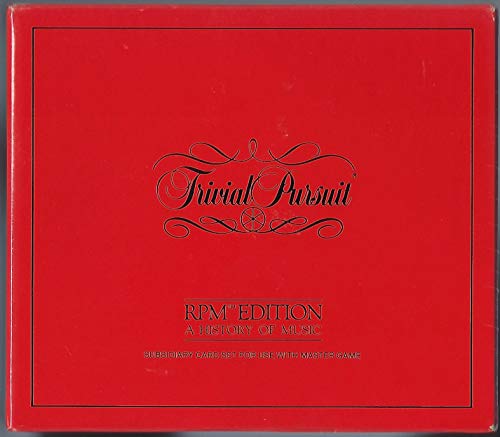 Trivial Pursuit RPM Edition: A History of Music Subsidiary Card Set for Use with Master Game