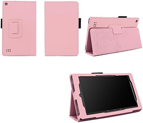 Case for Kindle Fire 7 Inch Tablet - Folio Case with Stand for Kindle Fire 7 Inch Tablet 5th Gen - Light Pink