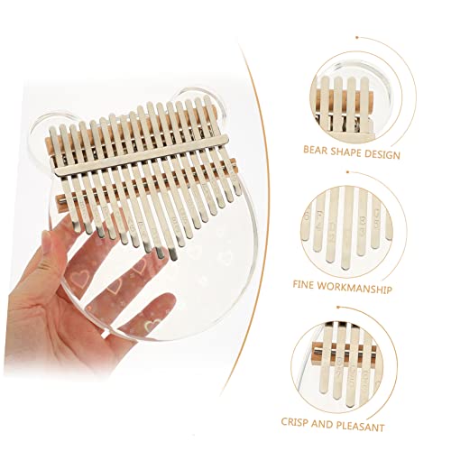 Milisten 1 Conjunto De 17 Tons Piano De Polegar Marimba Instrumento Kits De Miniaturas De Pianos De
