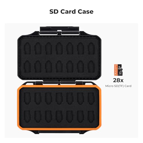 Image of K&F CONCEPT 28 Slot SD Card Case, SD /TF Card Holder /Organizer | Water-Resistant Anti-Shock /Dust, PM03