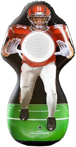 GoSports Inflataman Football Challenge - Includes 4 Rubber Footba...