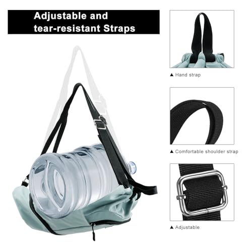 Image of Kamo Drawstring Backpack Bag - Sport Swimming Yoga Backpack with Shoe Compartment, Two Water Bottle Holder for Men Women Large String Backpack Athletic Sackpack for Travel