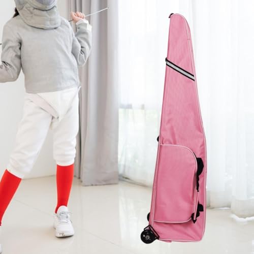 Bolsa de esgrima con ruedas en color rosa para transportar equipo 5