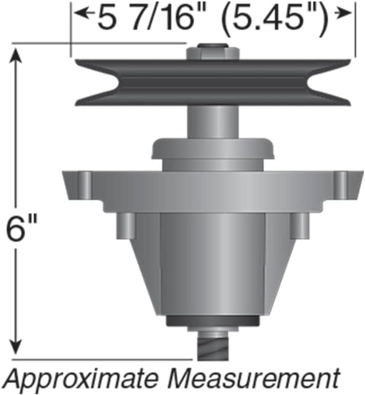 Miniatura 3 de LAWN & GARDEN AMC Husillo mejorado, agujeros de montaje roscados para una instalación más fácil, compatible con MTD Cub Cadet 618-06979, 918-06979