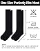 Black Knee High Socks for Women Black Long Socks for Women Knee Highs for Womens Dark Fairy Accessories Halloween Sock