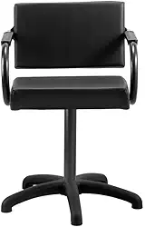 Cadeira de Cabeleireiro Salão de Beleza e Barbearia Dompel Titan Fixa Stand Estofado Preto