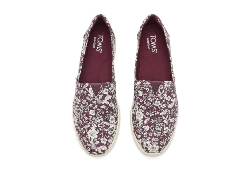Image of TOMS Women's Alpargata Plus Slip On Espadrille, Textile Upper, Relaxed Fit, CloudBound Insole, Stretchy Easy On and Off