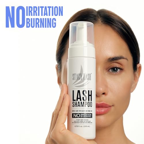 STACY LASH 6.76 fl.oz / 200ml Eyelash Extension Shampoo + Brush/Korean Makeup Remover/Eyelid Foaming Cleanser/Wash for Extensions & Natural Lashes/Supplies for Professional & Home Use Alternate view
