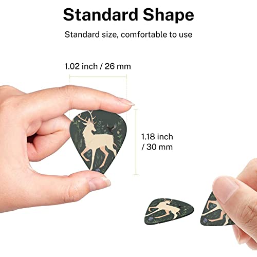 FUCVNPZ Lot de 6 médiators en celluloïd, motif oiseau et cerf, pour guitares acoustiques, électriques, basses ou ukulélé - Les Beatles, Paul McCartney, John Lennon, RIngo Starr, George Harrison FUCVNPZ Lot de 6 médiators en celluloïd, motif oiseau et cerf, pour guitares acoustiques, électriques, basses ou ukulélé – Image 8