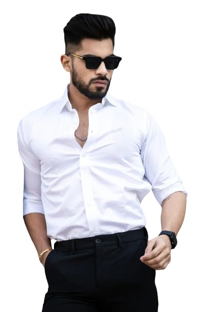 Image of Men's Cotton Solid Full Sleeves Regular Fit Shirt and Pant