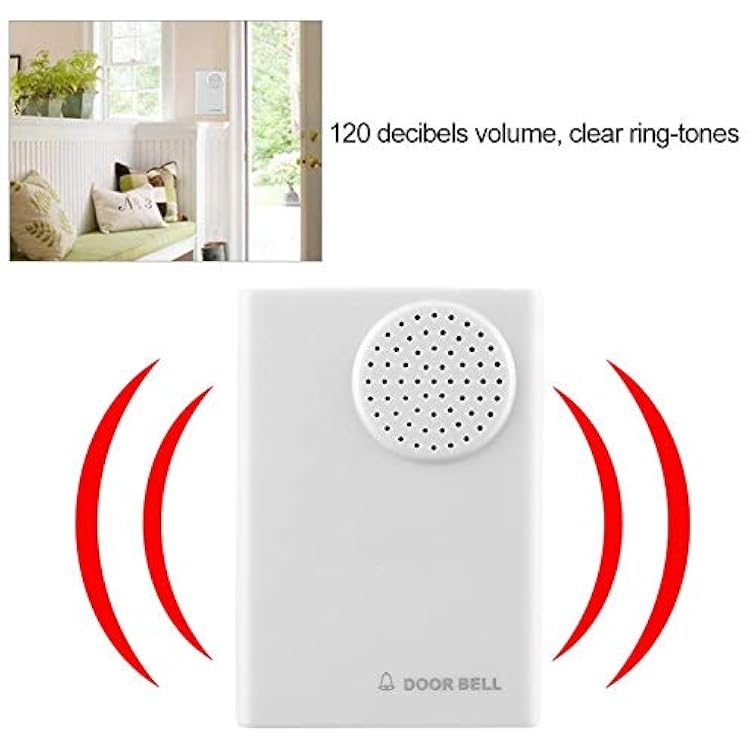 Wired Doorbell Chime for Access Control System, Electric Door Bell Chime for Office Home Security Access Control System,Voltage: 12V; Sound Output: 90 dB