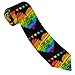 KOSUES LGBT Rainbow Gay Pride Flag Love Is Love Casual Men's Tie Mens Neckties Adjustable Novelty Neck Ties Fashion Neckwear Outfits Accessory For Daily Wedding Party Date Holiday Business Festival