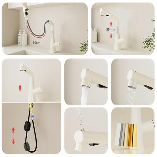 Robinets de lavabo réglables en hauteur : finis les éclaboussures