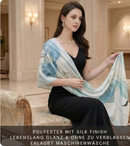 Foulard en soie classique d'exception écharpe de luxe jaune bleu