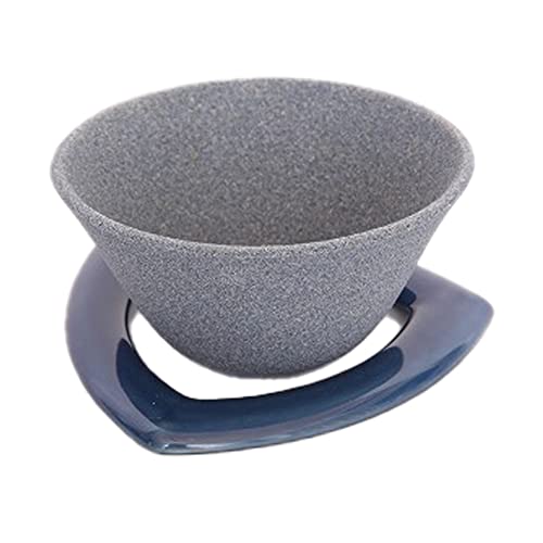 COFIL Japanese Ceramic Coffee Filter, Made in Japan, Reusable Dripper, Blue Holder