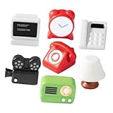 Décoration intérieure : cette mini radio peut utilisée comme pièce décorative dans divers environnements domestiques, améliorant la décoration générale, ordinateur simulé, mini accessoire de maison de poupée