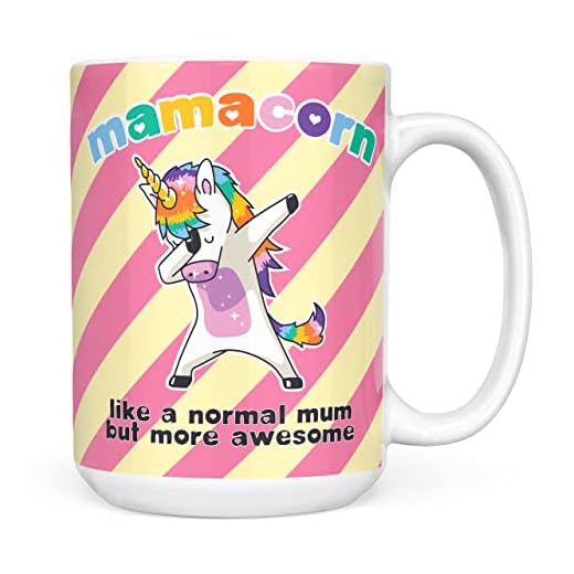 Mug Monster,Taza Mamacorn, regalo del día de la madre, regalo de cumpleaños para mamá, regalos de nueva mamá. Taza de café de cerámica, taza extra grande y gigante disponible, taza blanca de 15 onzas