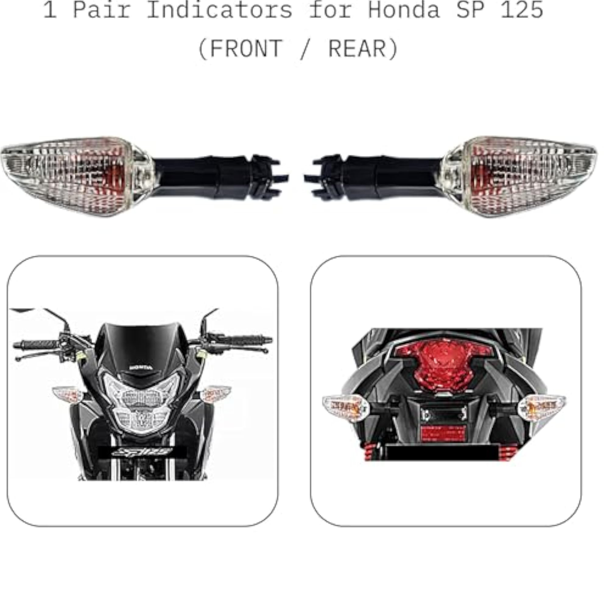 Motorcycle Front Halogen Indicator Light for SP 125