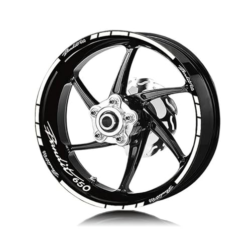 YOUZKA Felgenband Motorrad Rad Aufkleber Nacht Reflektierende Dekorative Felge Reflektierende Aufkleber Für Suzuki Für Bandit 650 1250(Color6)
