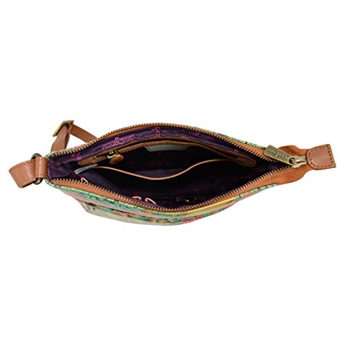 Bolso de cuero genuino para mujer Anuschka miniatura 4