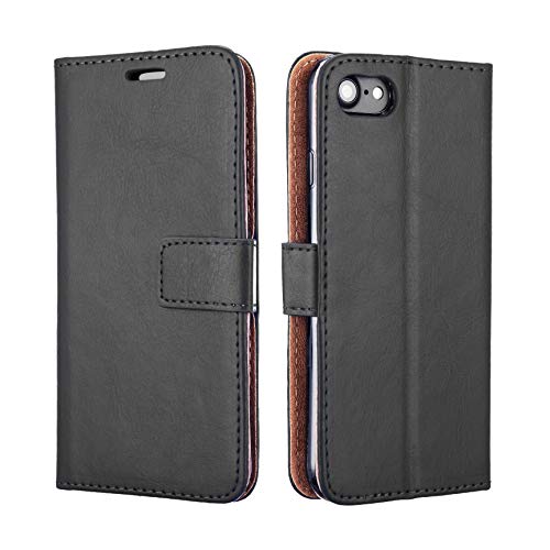 NWNK13 iPod 5 th Gen Case, iPod 6 th Gen Case Designer Slim Book Wallet & Flip Case Cover For iPod Touch 5th & 6th Generation (Wallet Black)