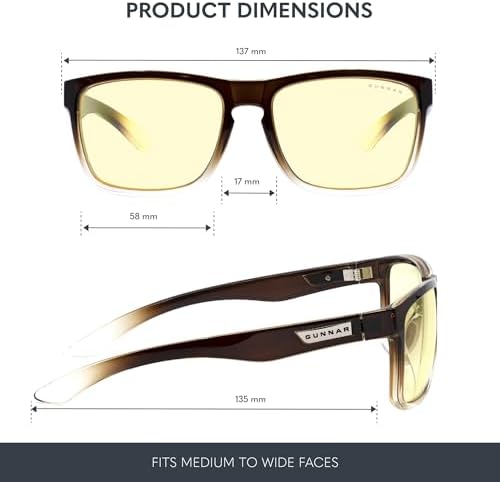 Gunnar Intercept Gaming Glasses, Latte/Fade, Amber Lens - 1