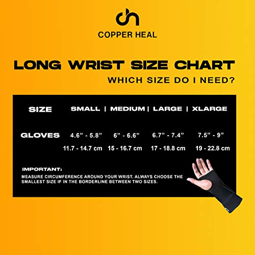 COPPER HEAL Adjustable Copper Wrist Support Brace – Compression Sleeve for Carpal Tunnel, Arthritis & Tendonitis – Right & Left Hand – Unisex Pain Relief Wrap - Image 3