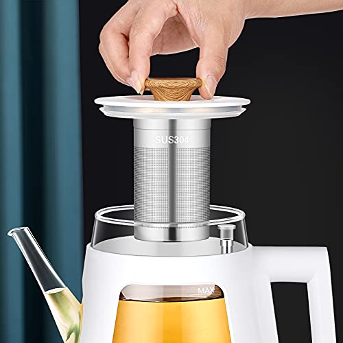 Olla eléctrica con vaporera Topwit 1.6L azul miniatura 7