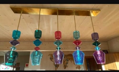 Modern chandlier handmade, Modern glass lighting chandlier, blown glass lighting, large glass chandlier