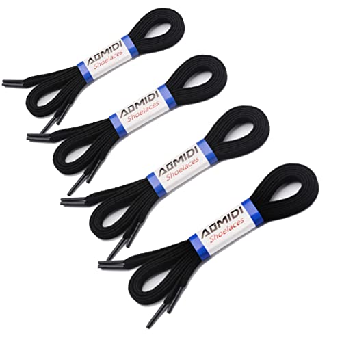 Image of Flat Shoelaces 5 /16 inch (4 Pair) - For sneakers and converse shoelaces replacements