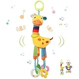 【Juguetes de cochecito de bebé y juguetes de cochecito】Puede colgar este juguete sonajero de peluche en el cochecito de bebé, el cochecito o la cama con el asa de plástico. Conveniente para colgar y desmontar, un compañero de juegos perfecto para tu bebé en todo momento. El juguete sonajero colgante puede calmar las emociones de su bebé cuando sale, lo que le permite adaptarse rápidamente a entornos desconocidos.