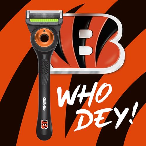 Gillette Labs Special NFL Bengals Edition Shaving Razor for Men - 1 Handle, 1 Razor Blade Refill, Perfect for Game Day Grooming, GilletteLabs with Exfoliating Bar - image 2