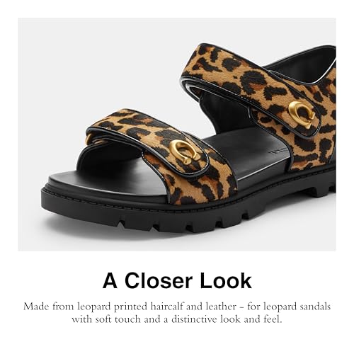 Image of Coach Women's Brynn Leather Sandal