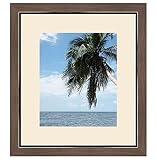 RK Cadres Photo Frame con Passepartout Avorio per un'immagine 22x27 o 27 x 22 cm Cornice portafoto Oro Metalizado con Hilo Negro, 3.4 Centimetri di Larghezza, Foto Struttura in Legno