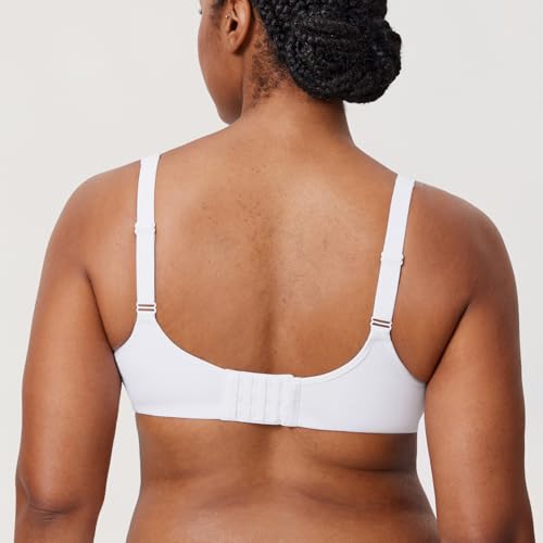 Image of DELIMIRA Women's Inbarely Plus Full Coverage Bra Plus Size Underwire Unlined Seamless Bras