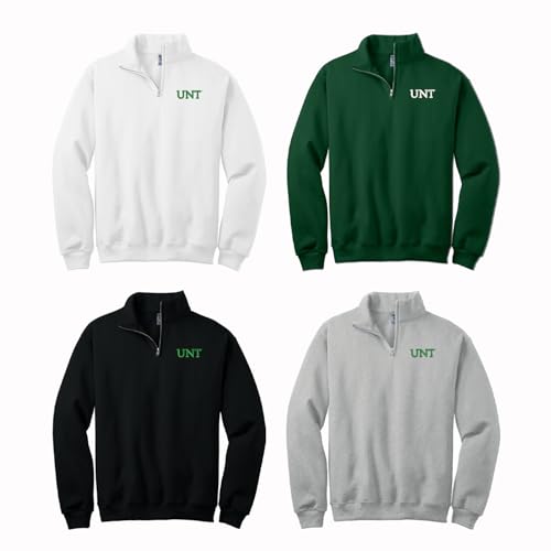 Sorority Letters Shop University of North Texas Quarter Zip Cadet Collar Sweatshirt with UNT Logo3