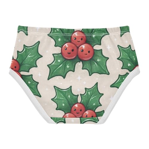 Holly Sprig Girls' Underwear Moisture Wicking Comfort Color for Baby Girls in Sizes 2T,3T, 4T, 5T, 6Y and 8Y2