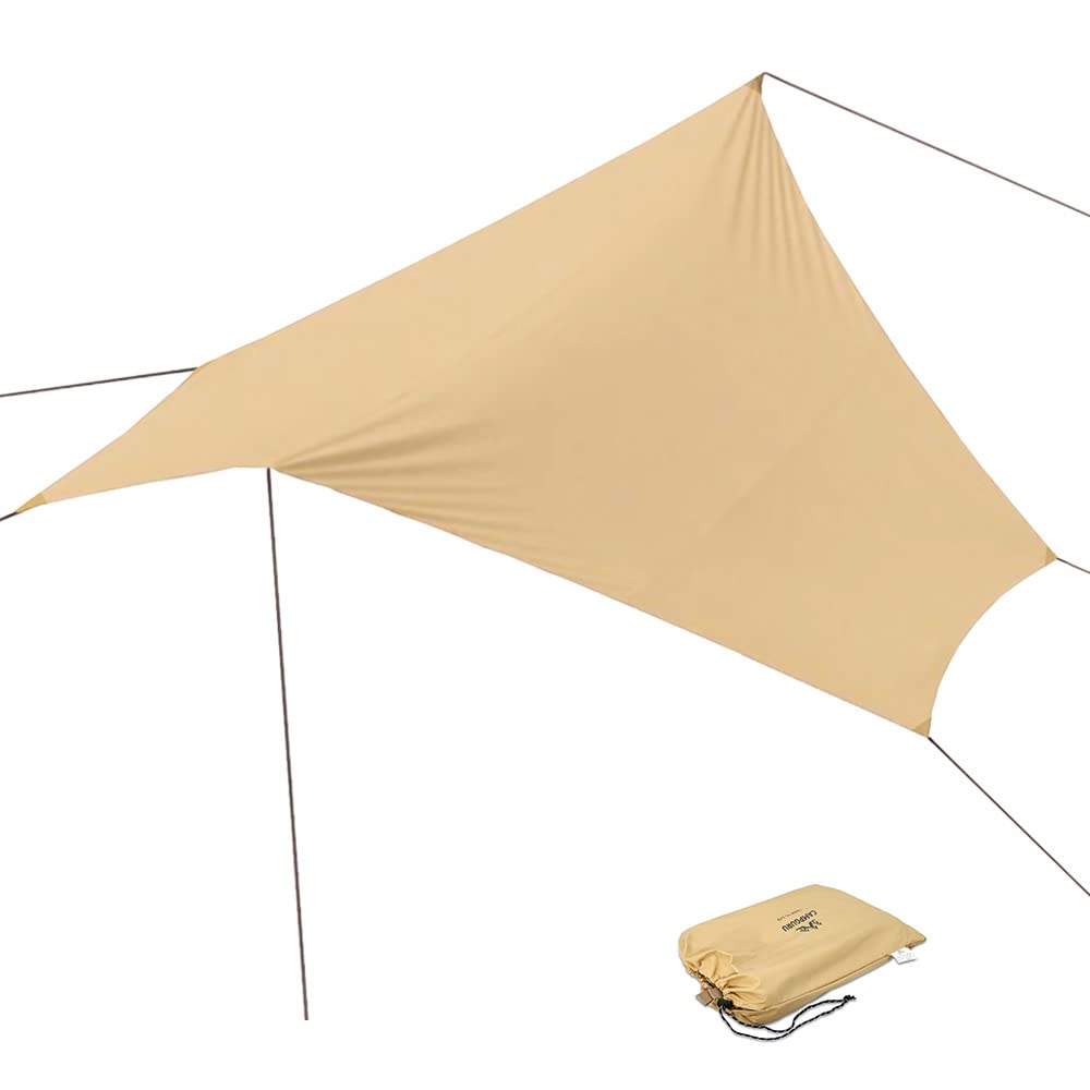 baumwolle tarp Campguru Wing Sonnen Segel Camping Vor Zelt Wind Schutz Plane 4 m, Einheitsgröße, Khaki Sonstiges Color:Desert Digital Camouflage Kinderfahräderräder vergleichen schlafsack 70cm