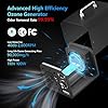 PowerScale Ozone Generator 90,000mg/h O3 Intelligent Control Ozone Odor Eliminator Commercial Ozone Machine Odor Removal, For Home, Car, Pet Room - High Capacity Ionizer Ozone Air Purifier, Black