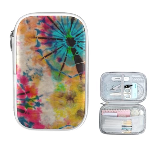 Image of Tie Dye Bohomian Pencil Bag Case Zipper Pencil Holder Organizer Stationary Pen Bag Cosmetic Makeup Bag Pouch Purse for School Office Supplies