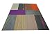Dean Flooring Company Affordable 36" x 18" Commercial Carpet Tile - Random Assorted Colors - 45 Square Feet (10 Pieces)