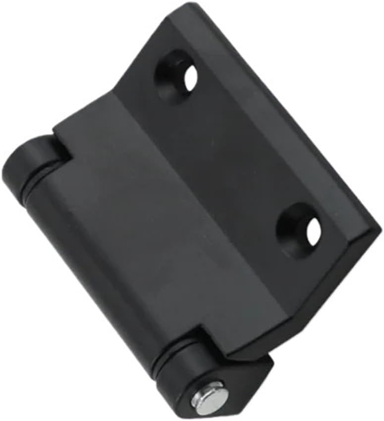 Detachable Zinc Alloy Black Irregular Hinge Industrial Machinery Equipment Chassis Cabinet Door 1Pcs