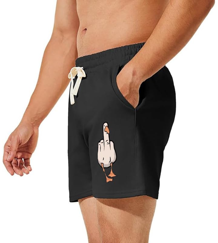 Image of hotfits Men's Casual Cotton All Season Soft Feel Fabric Printed Boxer Shorts,Workout Shorts, Elastic Waist Running Shorts with 2 Side Pockets - Pack of 1