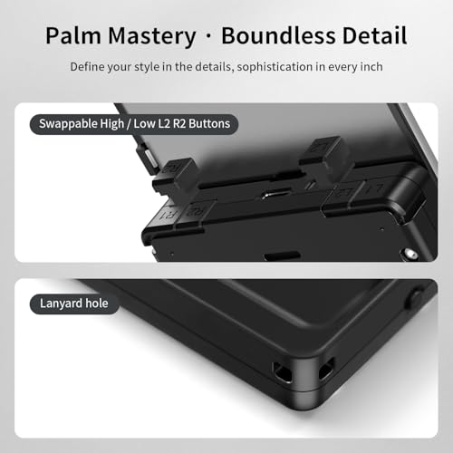 Image of RG Rotate Retro Handheld Game Console, 3.5 inch Swivel Screen Android Portable Player, Unisoc T618 Chip 3GB+32GB, 2000mAh Battery, Aluminum Alloy + Plastic (Anbernic RG Rotate-Polar Black-NEW)