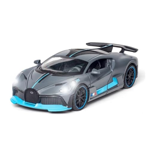 Image of Bugatti Divo 1:32 Exclusive Alloy Metal Pull Back Die-cast Car Diecast Metal Pullback Toy car with Openable Doors & Light, Music Boys Gifts Toys for Kids【Colors as Per Stock】
