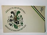  Studentika. Askania sei´s Panier !. Gloria Libertas Vatria !. Studentenvereinigung. Berlin ?. Alte Ansichtskarte / Ansichtskarte farbig, ungel. um 1910 ?. Wappen, Ritterhelm, gold - silber Druck, ...