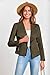 PRETTYGARDEN Women's Faux Suede Jackets 2026 Fashion Fall Clothes Long Sleeve Open Front Cropped Coat Outwear (Army Green,Large)
