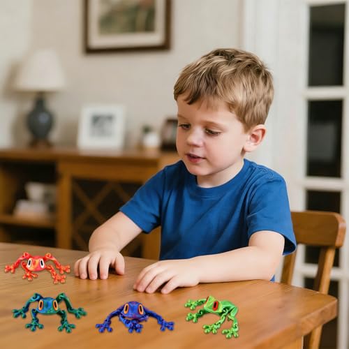 Imanes decorativos 3D en forma de rana, pack 4 piezas miniatura 6