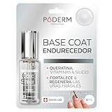 PODERM - Esmalte endurecedor para uñas BIOTINA SILICIO KERATINA - Fortalece y repara las uñas dañadas, debilitadas o quebradizas por el semipermanente o el envejecimiento - Manos y Pies - SWISS MADE