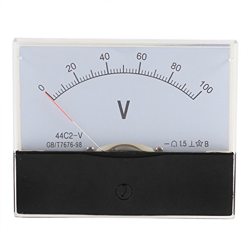 uxcell DC 0-100V Analog Panel Voltmeter Voltage Meter Measure Gauge Class 1.5
